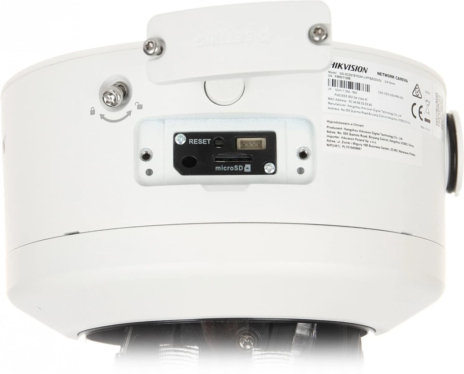 IP camera HIKVISION DS-2CD2787G2H-LIPTRZS2U/SL(2.8-12mm)(O-STD) PTRZ ул 8MP,LED40M,MIC/SP MicroSD
