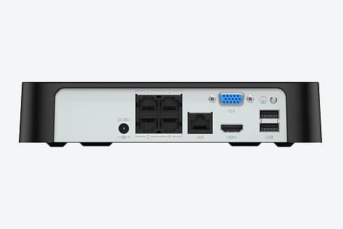 NVR TIANDY TC-R3104 Spec: I/B/P4/C/Eu/L/S (40mbps,4 IP,4 PoE,1ch/5MP,2ch@1080P,1HDD upto 8TB,H.265)