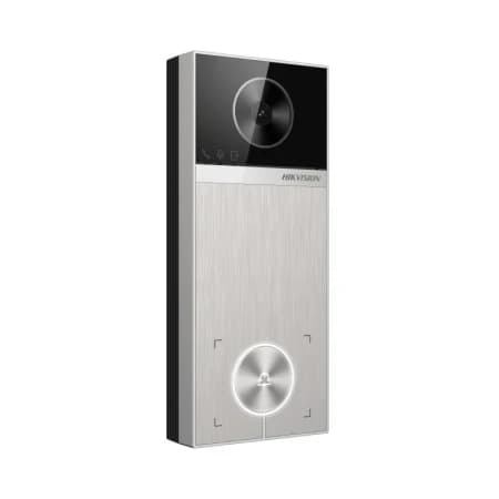 IP вызывная панель HIKVISION DS-KV6114-ME1(STD) 4MP,Mifare,PoE,2 реле для замков,IP65