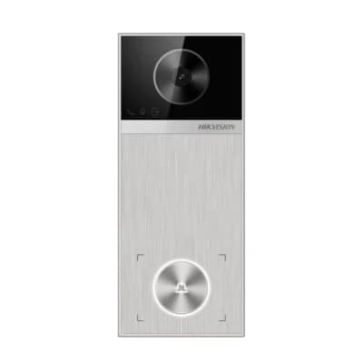IP вызывная панель HIKVISION DS-KV6114-ME1(STD) 4MP,Mifare,PoE,2 реле для замков,IP65
