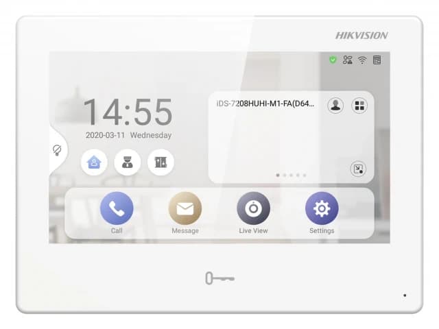 Домофон Hikvision DS-KH9310-WTE1 (7", Android, PoE, WiFi) белый