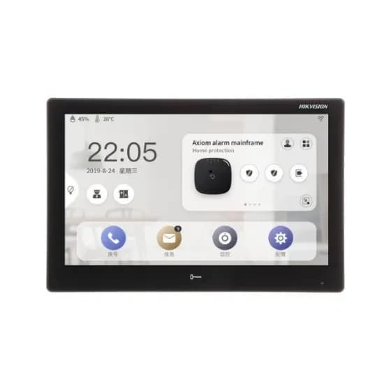 IP монитор видеодомофона HIKVISION DS-KH9510-WTE1(B)BLACK 10,1"(STD) Touch-Screen,Android,PoE,WiFi