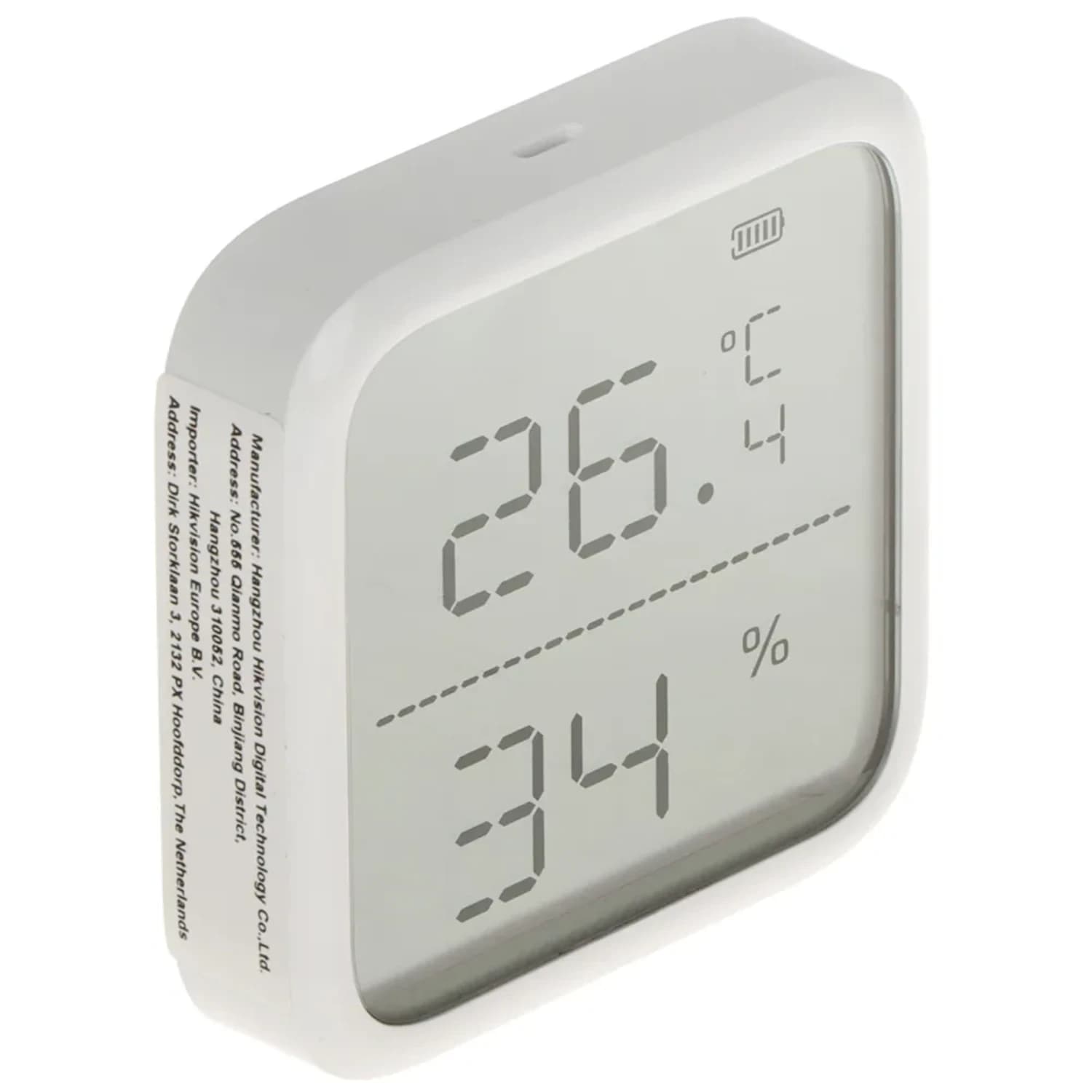 HIKVISION AX PRO 868MHz DS-PDTPH-E-WE(O-STD) WHITE датчик температуры и влажности беспроводной