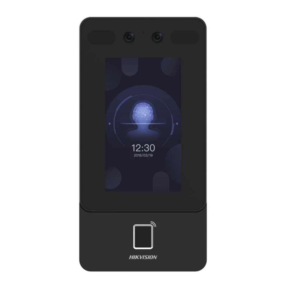 Терминал доступа Hikvision DS-K1T342MFWX-E1 (4.3", распознавание лиц, отпечаток, Mifare, WIFI)