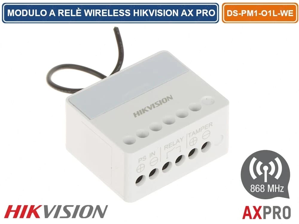 HIKVISION AX PRO 868MHz DS-PM1-O1L-WE(O-STD) Слаботочное реле дистанционного управления