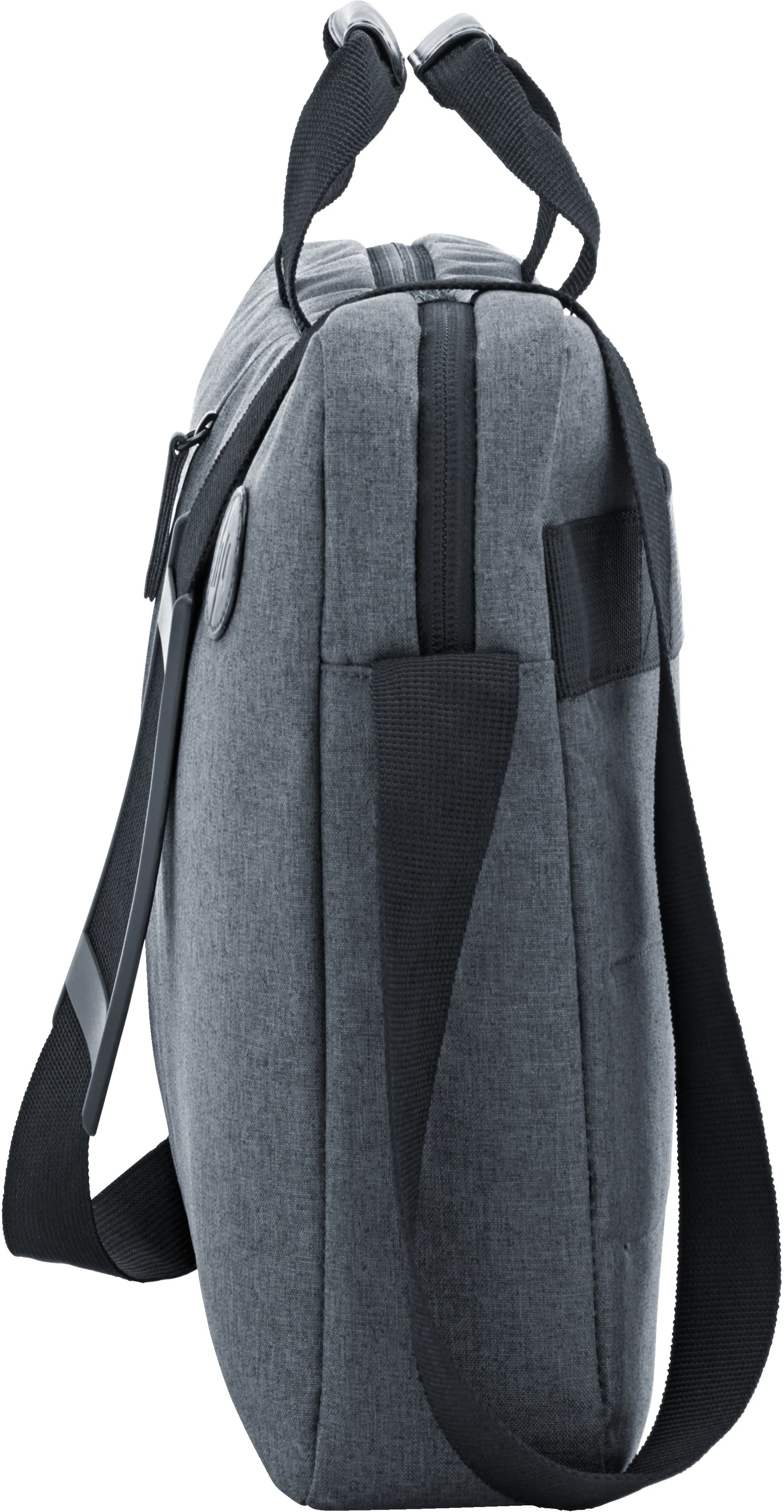 Сумка для ноутбука HP Value 15,6" Laptop Topload Grey (K0B38AA) Цвет: Серый, Материал: водоотталкивающий полиэстер, Комплектация: регулируемый плечевой ремень, крепления, карман для телефона, возможность крепления на тележку, Отделения: отделение для ноутбука, отделение для планшета, внешнее отделение на молнии, Размер (ШхВхТ)-42x28x6.5 см