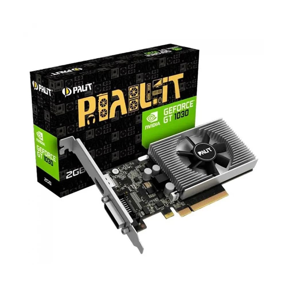 PALIT GeForce GT 1030 2GB GDDR4 64-bit Engine Clock 1379MHz, Memory Speed 2100MHz, PCI Express 3.0, 1xDVI-D, 1xHDMI [NEC103000646-1082F]
