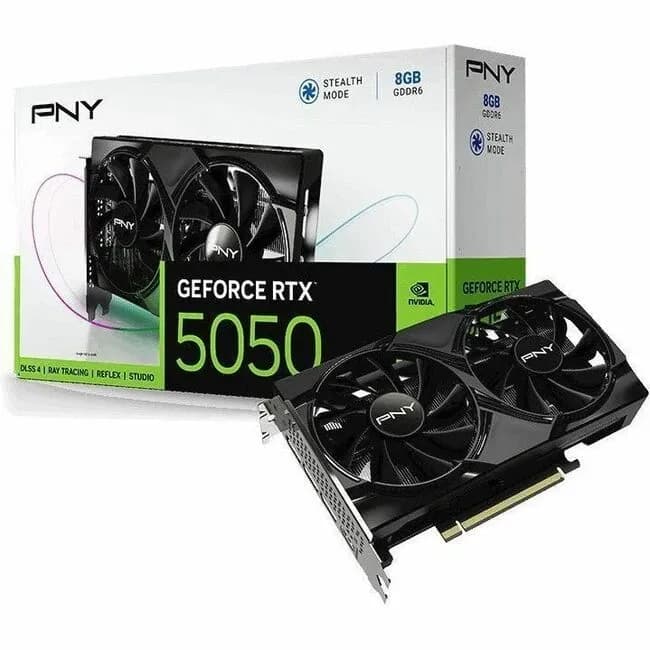 PNY GeForce RTX 5050 Dual Fan, 8 ГБ GDDR6