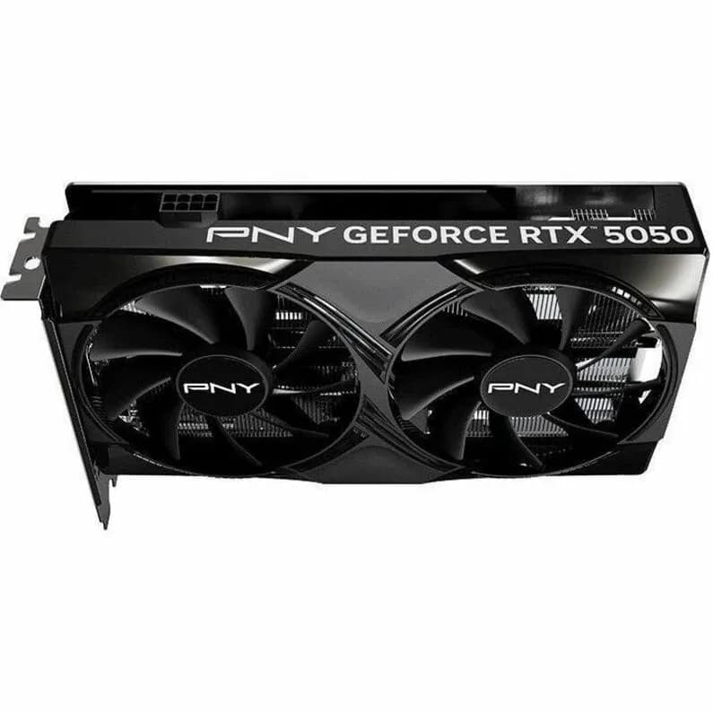 PNY GeForce RTX 5050 Dual Fan, 8GB GDDR6 128-bit Engine Clock 2572MHz, Memory Speed 20000MHz, PCI Express 5.0, OpenGL®4.6, REFLEX, STEALTH MODE, HDCP 3x DisplayPort 1xHDMI [VCG50508DFXPB1]