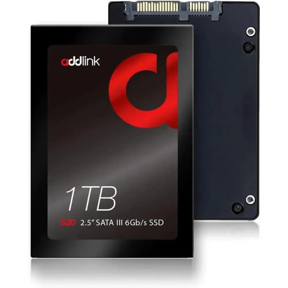 Addlink S20 1TB 2.5" 3D NAND SATAIII 6Gb/s R/W Speed up to 500/450 MB/s, Made in Taiwan [ad1TBS20S3S]