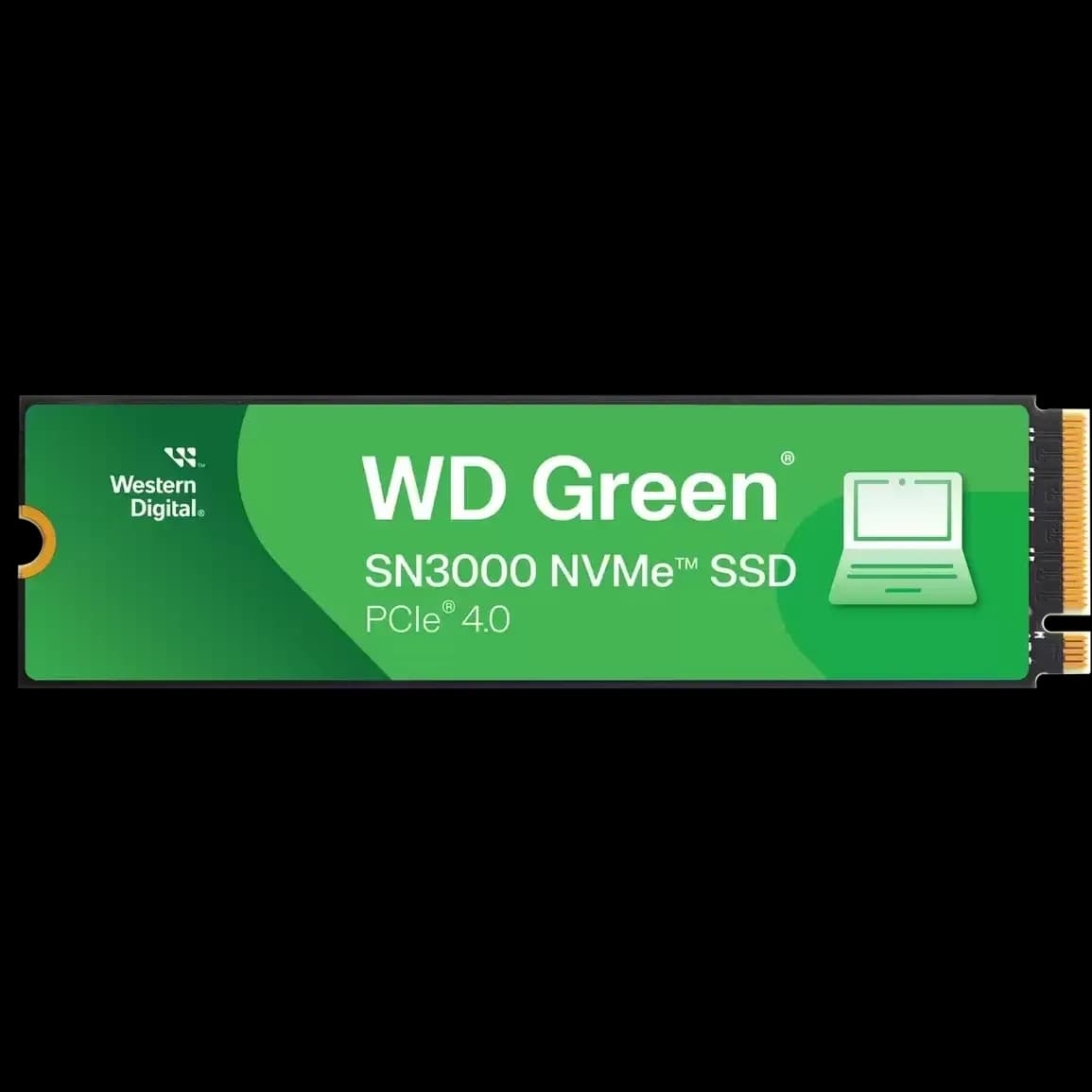 Western Digital Green SN3000 500GB PCIe NVMe Gen4x4 M.2 2280, RW Speed up to 5000/4100 MB/s, [WDS500G4G0E]