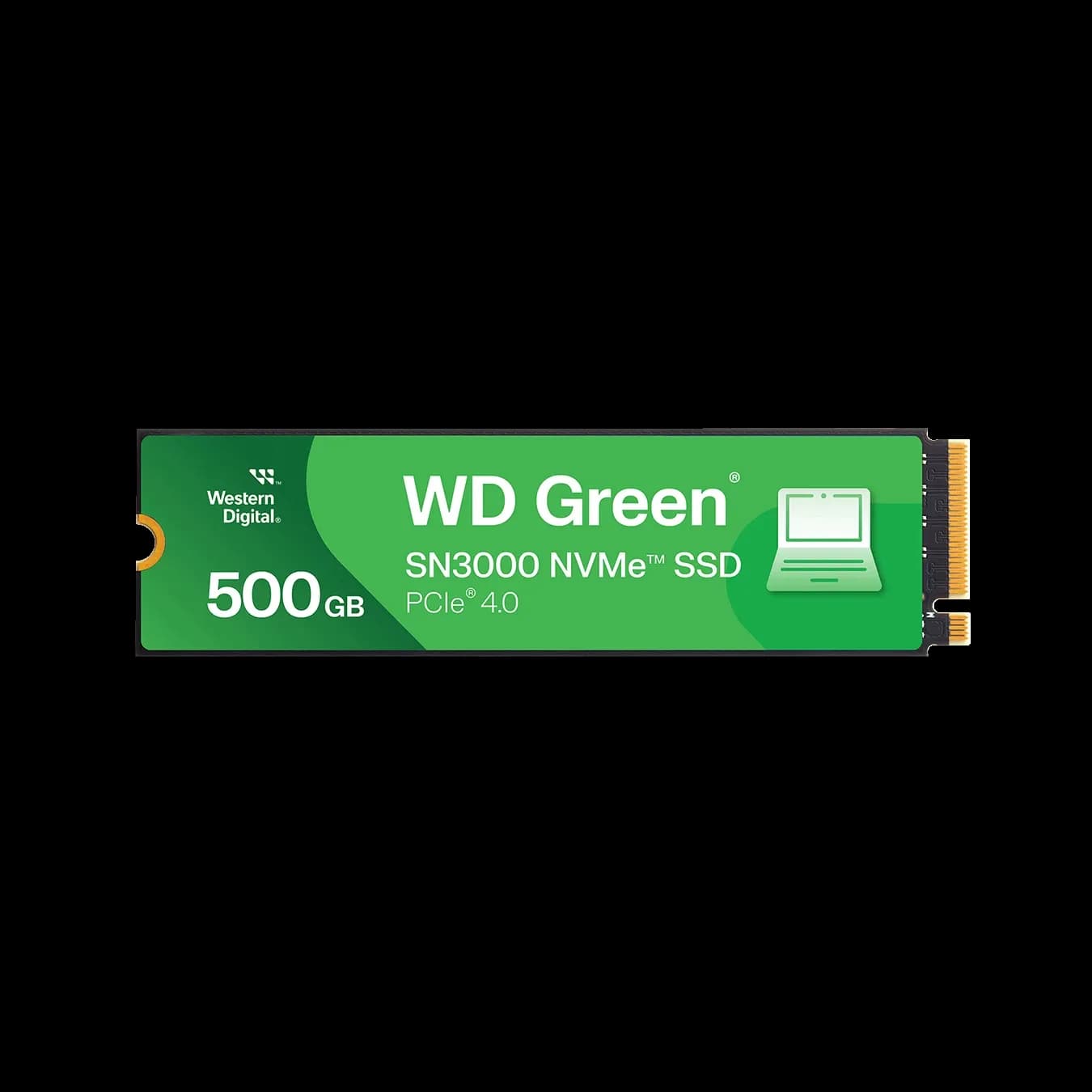 Western Digital Green SN3000 500GB PCIe NVMe Gen4x4 M.2 2280, RW Speed up to 5000/4100 MB/s, [WDS500G4G0E]