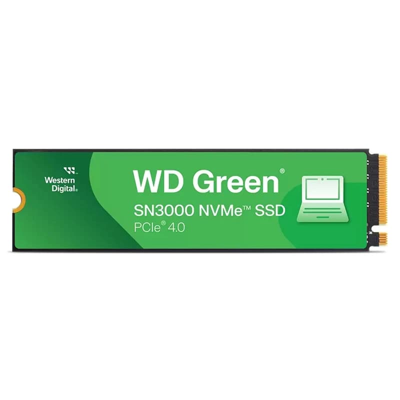 Western Digital Green SN3000 1TB PCIe NVMe Gen4x4 M.2 2280, до 5000/4200 МБ/с, WDS100T4G0E