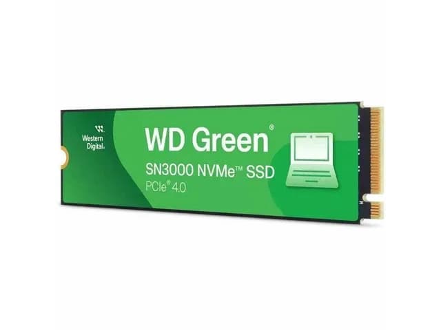 Western Digital Green SN3000 2TB PCIe NVMe Gen4x4 M.2 2280, RW Speed up to 5000/4200 MB/s, [WDS200T4G0E]