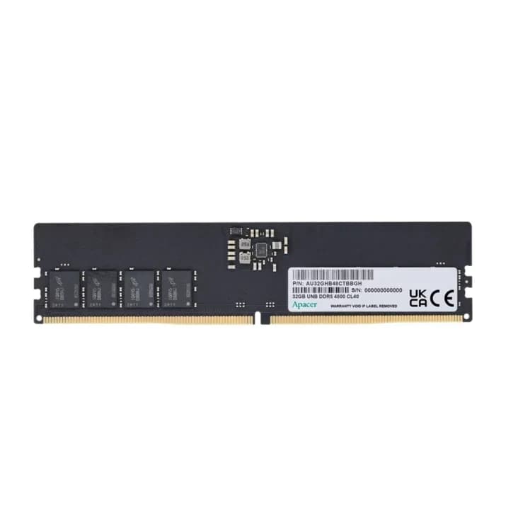 DDR5 16GB PC5-44800 (5600MHz) 1.1V, CL46, 288-Pin UDIMM, Desktop, Apacer [AU16GHB56CVBBGH]