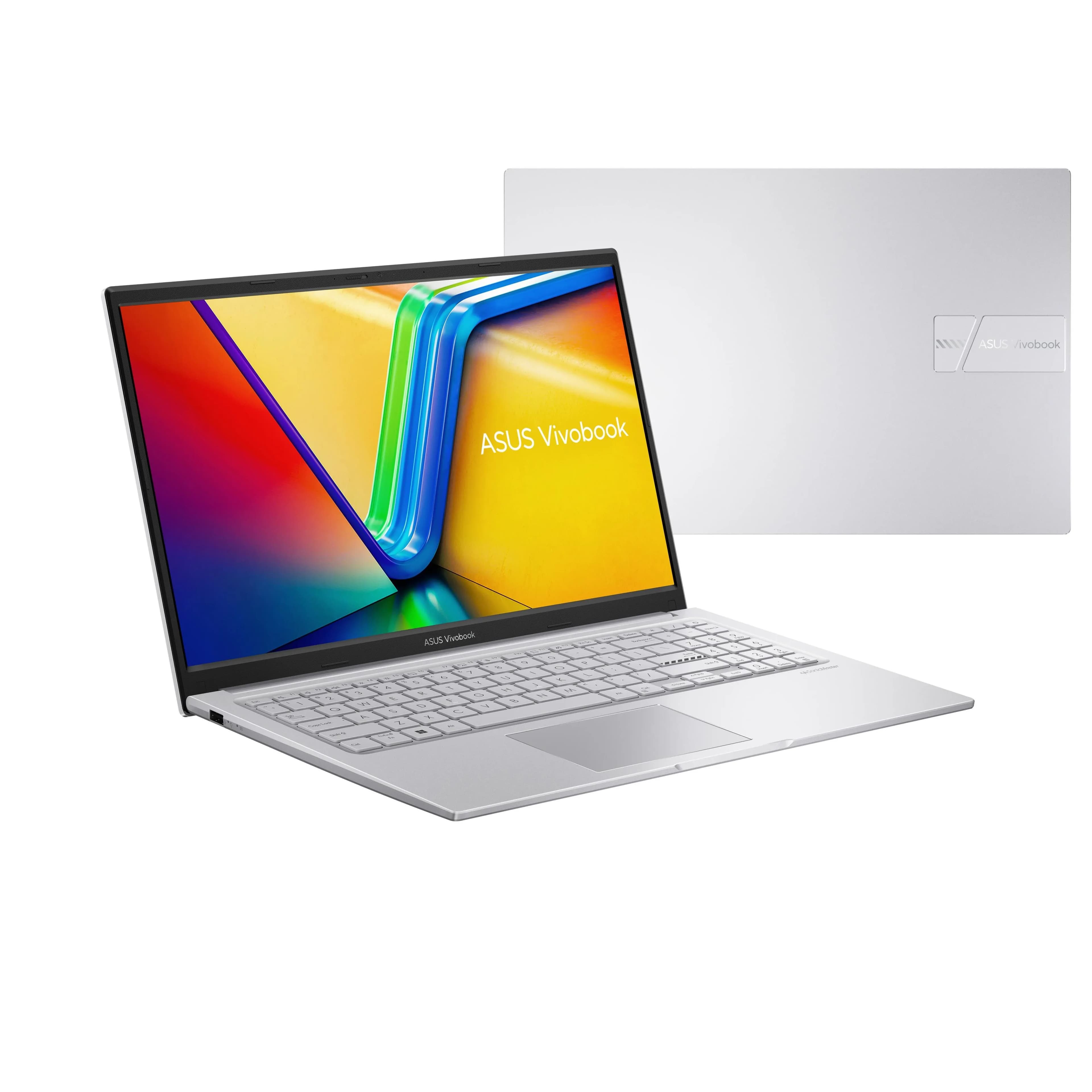 Asus VivoBook 15 F1504VA-BQ336 Intel Core 5-120U (10 ядер/12 потоков, up to 5.0Ghz), 15.6" FULL HD IPS (1920 x 1080), 8GB DDR5, 256GB SSD PCIe NVMe, Intel Graphics, 3xUSB Type-A, 1xUSB Type-C, WiF 6, BT 5.2, 720p HD Camera with Privacy Shutter, Backlit Chiclet Keyboard (Подсветка клавиатуры), Fast Charging (Быстрая зарядка), Eng-Rus, COOL SILVER