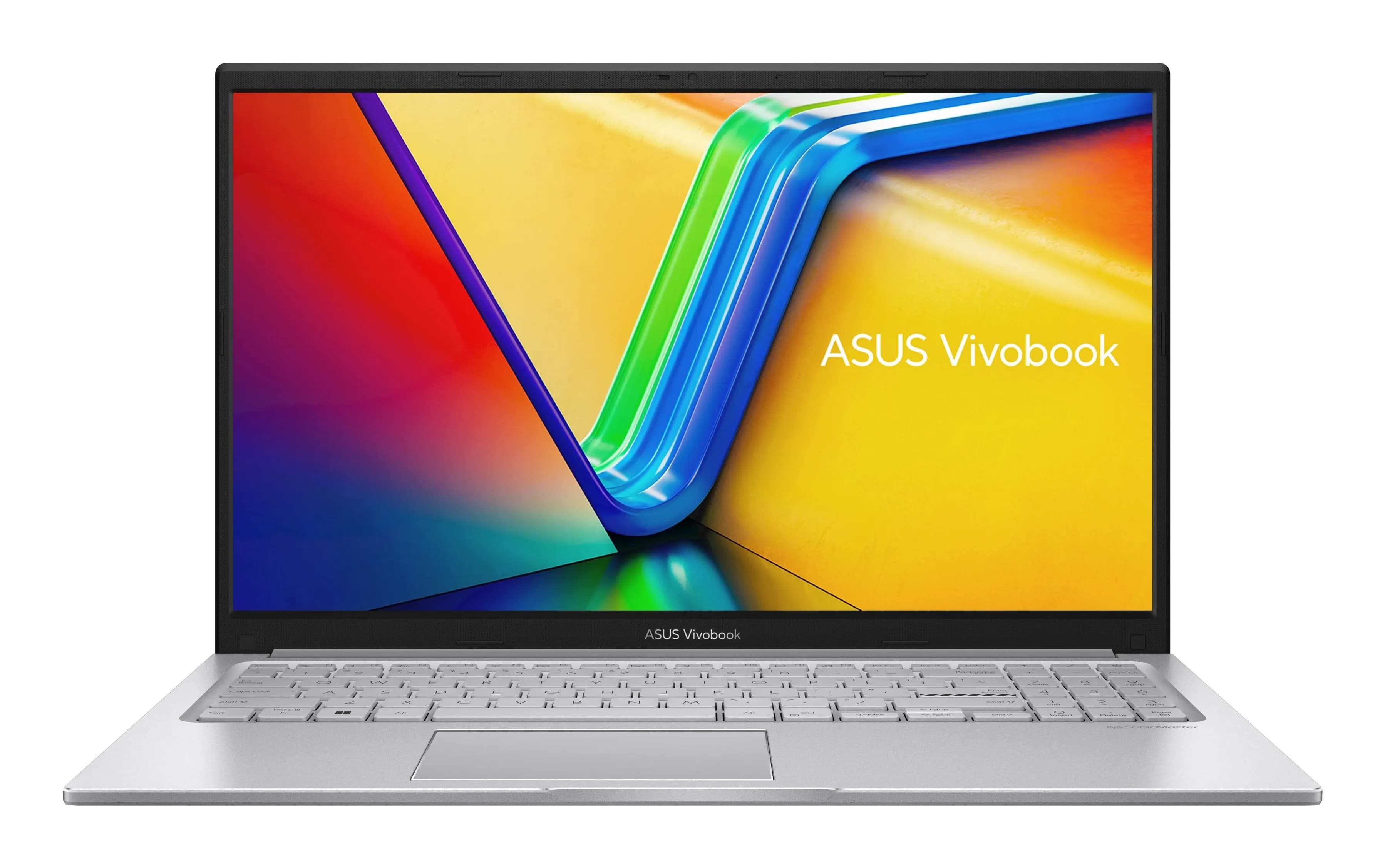 Asus VivoBook 15 F1504VA-BQ336 Intel Core 5-120U (10 ядер/12 потоков, up to 5.0Ghz), 15.6" FULL HD IPS (1920 x 1080), 8GB DDR5, 256GB SSD PCIe NVMe, Intel Graphics, 3xUSB Type-A, 1xUSB Type-C, WiF 6, BT 5.2, 720p HD Camera with Privacy Shutter, Backlit Chiclet Keyboard (Подсветка клавиатуры), Fast Charging (Быстрая зарядка), Eng-Rus, COOL SILVER