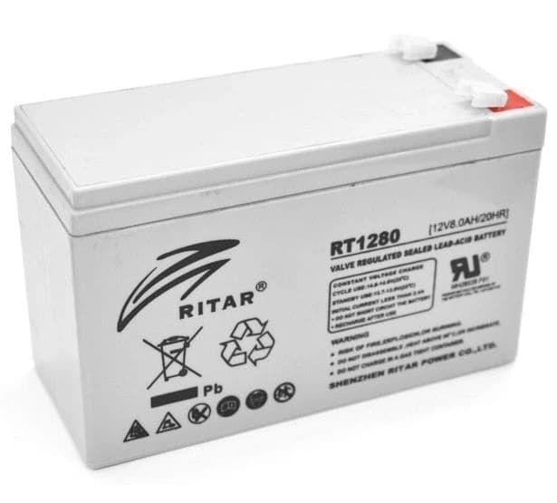 Аккумулятор Ritar RT1280 (12 В, 8 Ач)