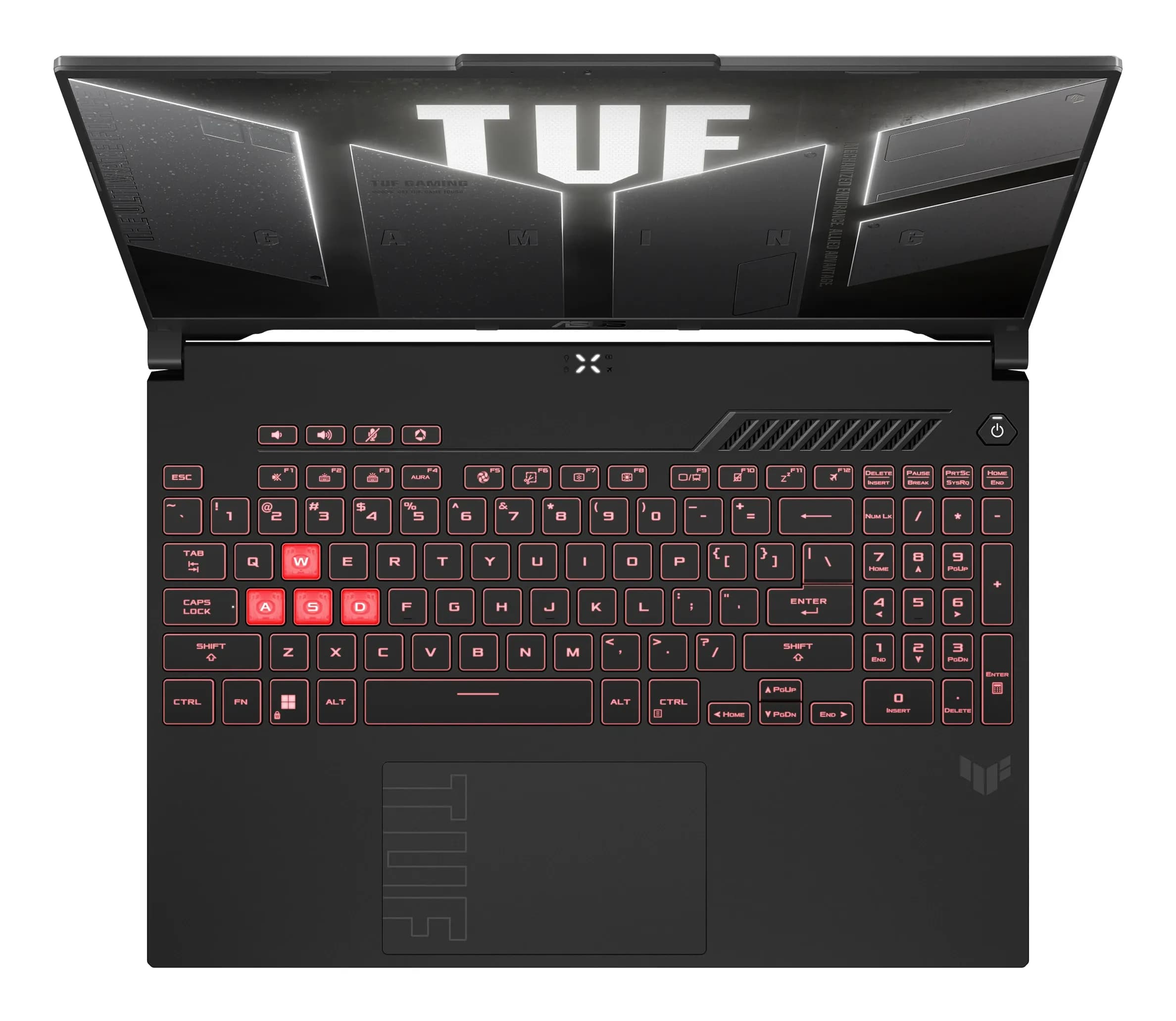 ASUS TUF Gaming A16 FA607NUQ-WS73 AMD Ryzen 7 170 (up to 4.75Ghz), 16.0" WUXGA (1920 x 1200) IPS 144Hz, 16GB DDR5-4800Mhz, 512GB SSD PCIe NVMe M.2, NVIDIA GeForce RTX4050 6GB GDDR6, Wi-Fi 6, BT5.3, Dolby Atmos Sound, LAN, RJ45, 2xUSB Type-A, 2xUSB Type-C, Thunderbolt 4, 720P HD camera, Backlit Chiclet Keyboard 1-Zone RGB, Metallic Top Cover (Металлическая крышка), Quick Charge Type-C (Быстрая зарядка), Copilot key, Eng-Rus, MECHA GRAY + Windows 11 Home.