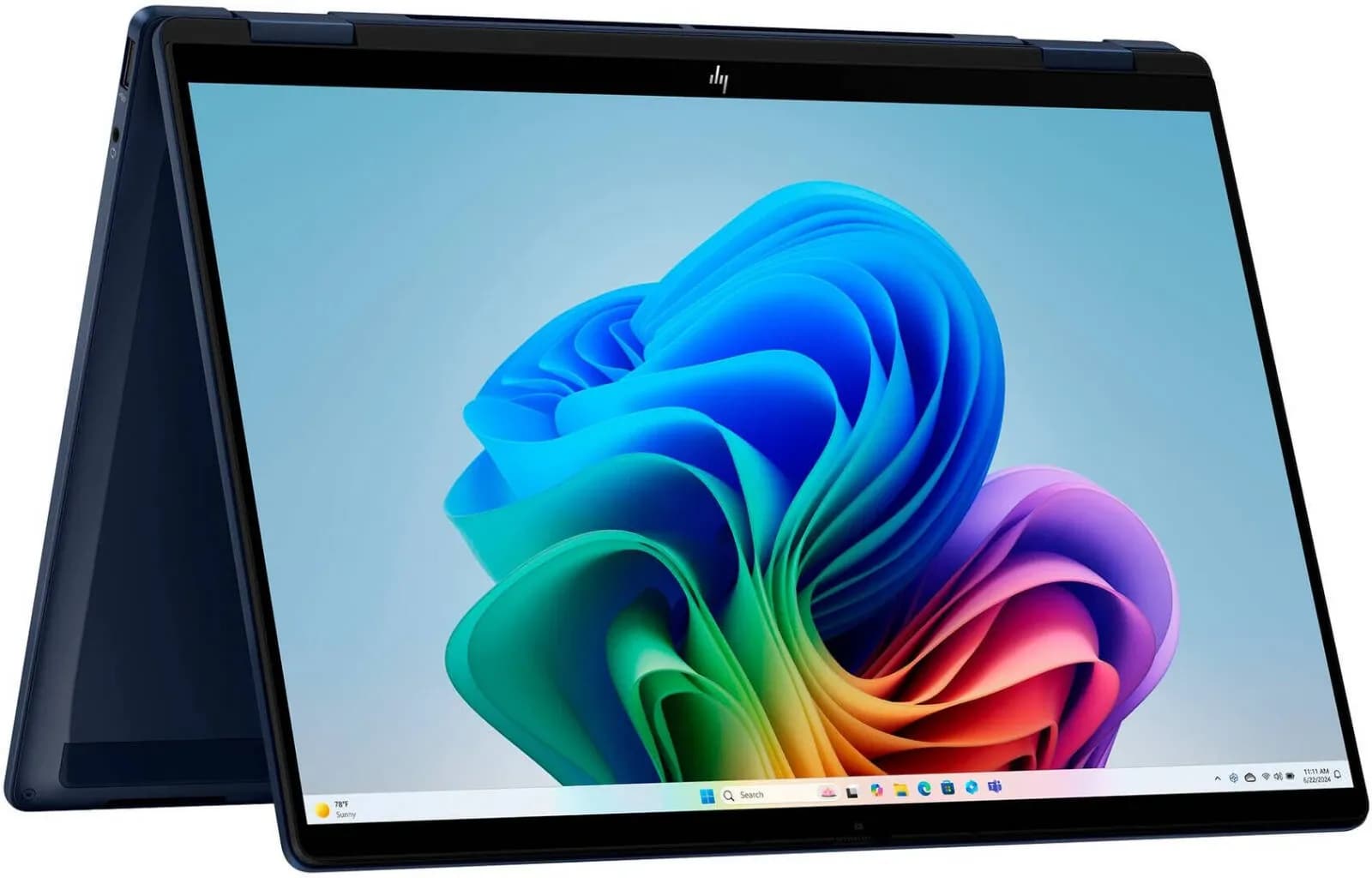 HP OmniBook X Flip NGAI 2-in-1 14-FM0013DX Intel Core Ultra 5 226 (8 ядер/8 потоков, up to 4.5Ghz), 14" 2K IPS 400nits (1920 x 1200) 360° Touchscreen, Gorilla Glass 3, 16GB LPDDR5X-8533Mhz, 512GB SSD PCIe NVMe, Intel Arc 130V GPU Graphics, 2xUSB Type-A, 2xUSB-C, Thunderbolt 4, WiFi 6E, BT 5.3, 5MP IR AI Camera with Privacy Shutter, DTS:X Ultra, Poly Studio Sound, Backlight Chiclet Keyboard (Подсветка клавиатуры), Aluminium Top Cover (Алюминевый корпус), HP Fast Charge Type-C (Быстрая зарядка), Copilot Key+PC, Eng-Rus, ATMOSPHERIC BLUE + Windows 11 Home.
