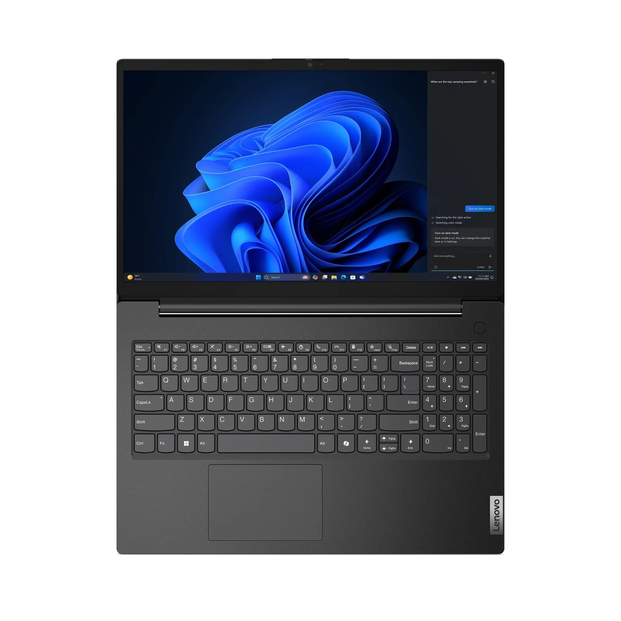 Lenovo V15 G5 IRL Intel Core i7-13620H (10 ядер/16 потоков, up to 4.9GHz), 15.6" FULL HD (1920 x 1080) 250nits, 8GB DDR5, 512GB SSD PCIe NVMe M.2, Intel Iris Xe Graphics, WiFi 6, BT5.2, HD 720P Cam with Privacy Shutter, 2xUSB Type-A, 1xUSB Type-C (with PD and DP 1.2), LAN, RJ45 Ethernet, замок Kensington Nano Security Slot, Rapid Charge Boost Type-C (Технология быстрой зарядки), Copilot Key, Eng-Rus, [83HF00JGUS], BUSINESS BLACK