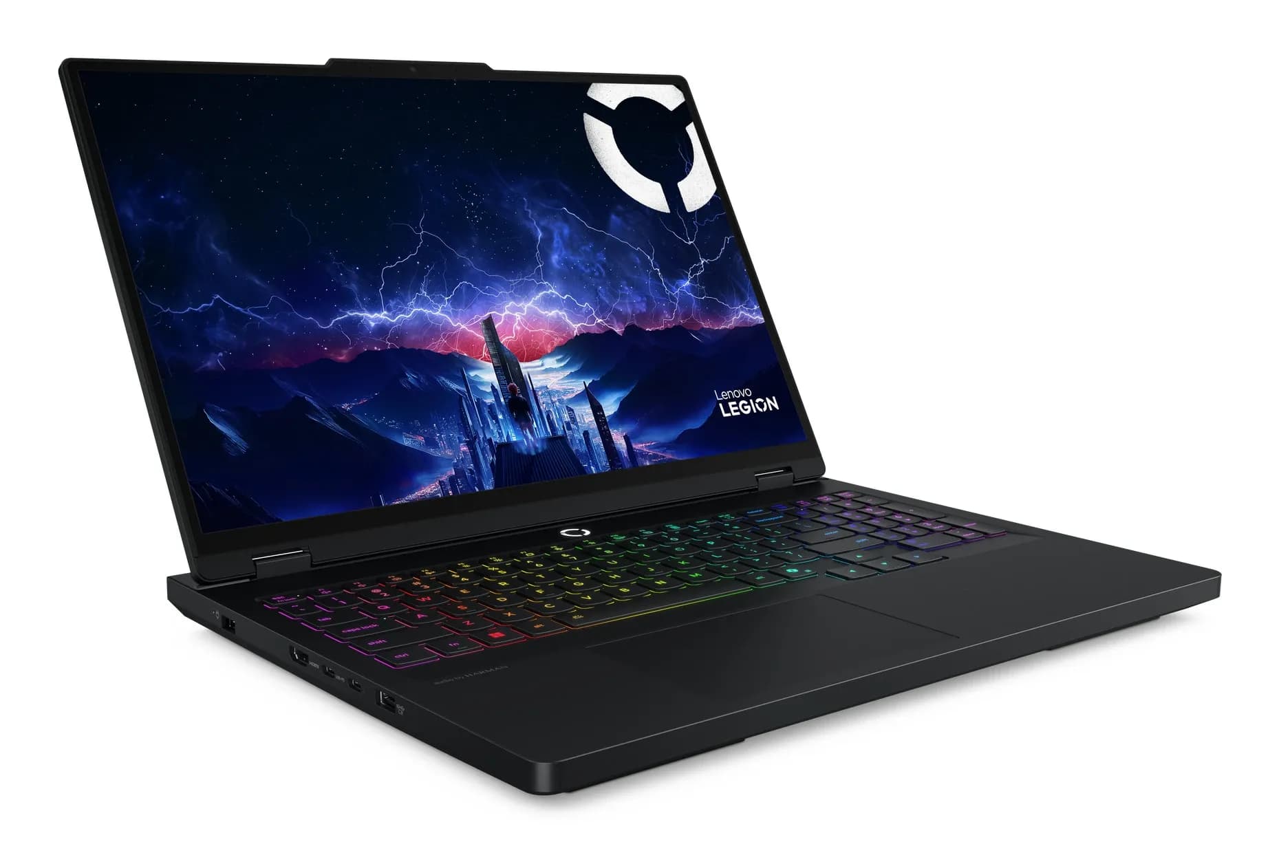 Lenovo Legion Pro 5i 16IAX10H Intel Core Ultra 9 275HX (24 ядра/24 потока, up to 5.4Ghz), 16.0" OLED 2.5K (2560 x 1600, WQXGA) 165Hz, DisplayHDR True Black 1000, 1MS, 32GB DDR5-5600Mhz, 512GB SSD PCIe NVMe M.2, NVIDIA GeForce RTX5070Ti 12GB GDDR7, WiFi 7, BT 5.4, 3xUSB Type-A, 2xUSB Type-C, Thunderbolt 4, 1x RJ-45 Gigabit Ethernet, 5.0MP Camera with Privacy E-Shutter, Audio by HARMAN, Nahimic Audio, 24-Zone RGB Backlit Keyboard (Подсветка клавиатуры), Aluminium Top Cover (Алюминевый корпус), Copilot Button, Eng-Rus, [83LU0006US], ECLIPSE BLACK