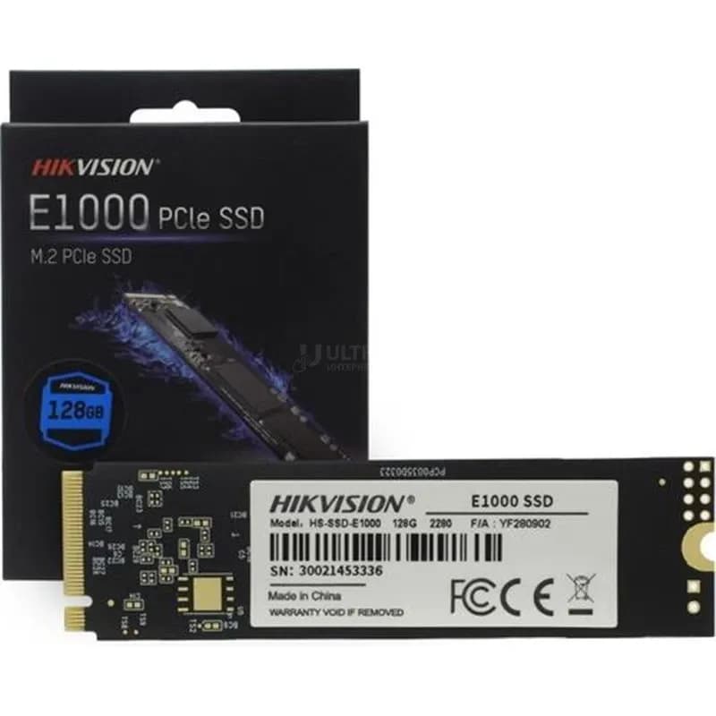 SSD HIKVISION E1000 128GB 3D NAND M.2 2280 PCIe NVME Gen3x4 Read / Write: 990/650MB