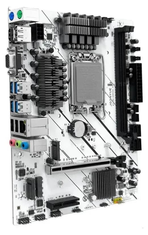 Материнская плата JGINYUE B760M GAMING D5 (LGA1700, B760, 2DDR5, PCI-Ex16, PCI-Ex1, 2xM.2, 4SATA, 3USB2.0+4xUSB3.0, VGA,HDMI,DP,mATX)