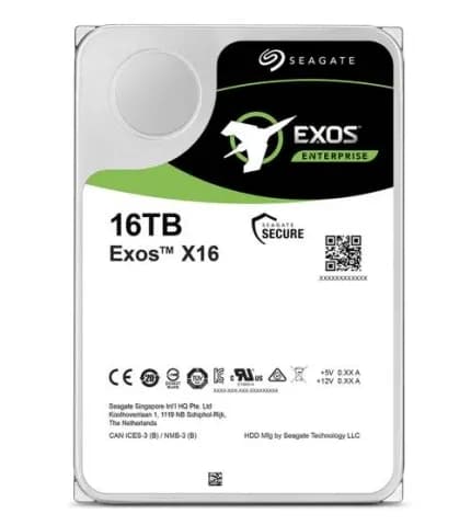 Жесткий диск 16TB 7200 rpm, 256МB Cache, Seagate Exos X16, SATA III [ST16000NM001G]
