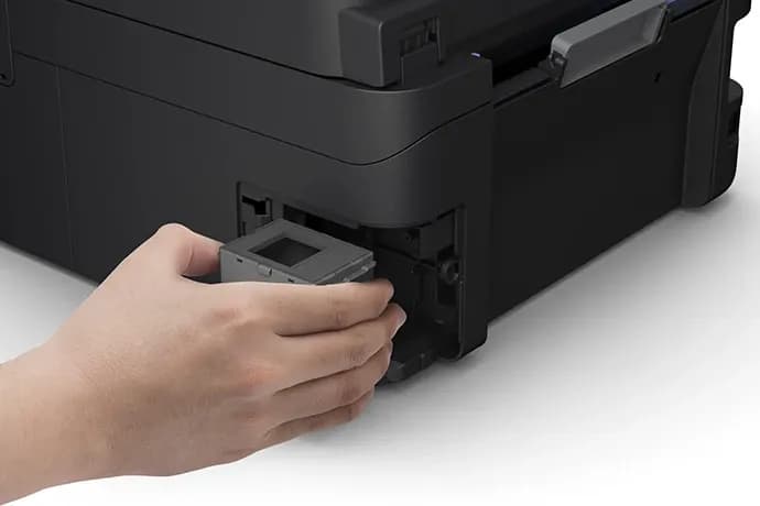 МФУ струйное Epson L5590 (A4, СНПЧ, Принтер, Копир, Сканнер, Факс, 33/15ppm, 4800x1200 dpi, 1200x2400dpi сканнер, ADF, WiFi, Ethernet, 4-х цветное, Черный)