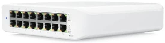 Коммутатор Ubiquiti UniFi Switch USW-Lite-16-PoE (16-port RJ-45 10/100/1000 Mbpc, 8 PoE+ IEEE 802.3af/at (Pins 1, 2+; 3, 6))