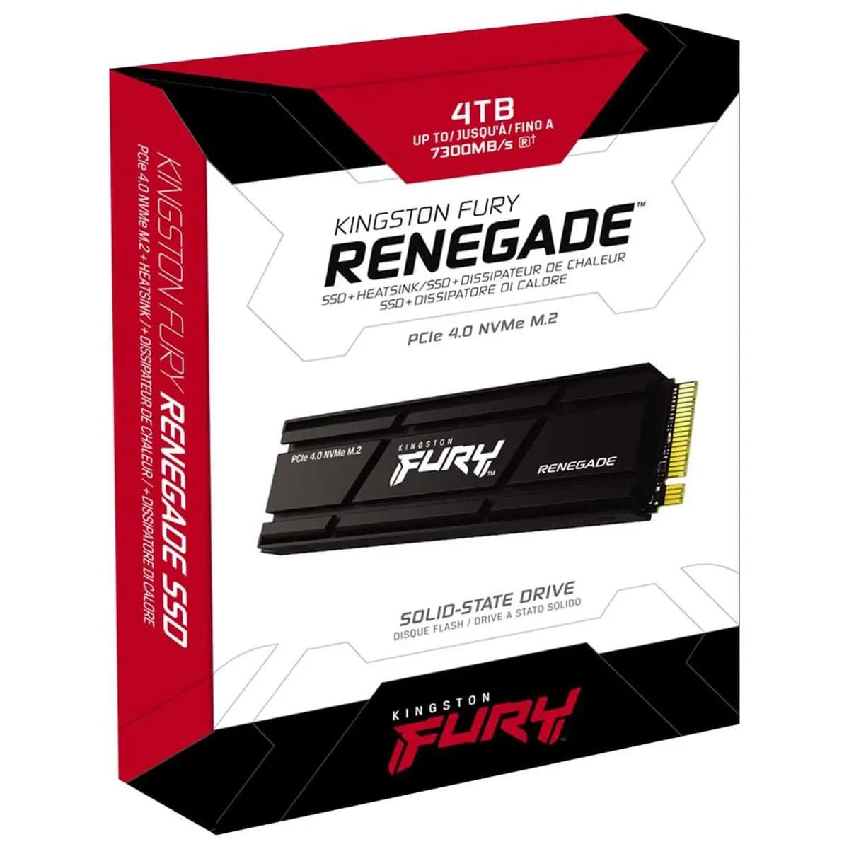 SSD KINGSTON Fury Renegade 4TB SFYRDK (с радиатором) M.2 2280 NVMe PCIe 4.0