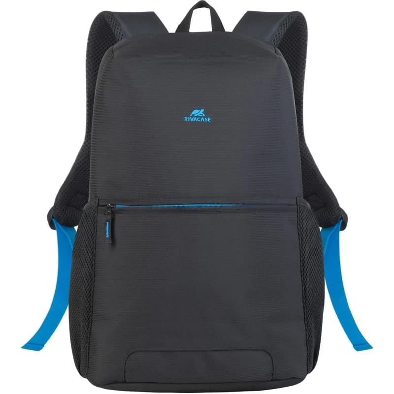 Рюкзак для ноутбука RivaCase 8067 15.6" Full size Черный рюкзак. Ремешок крепления, карман для телефона, карман для бутылки, плечевой ремень, водонепр-й материал, наплечные ремни