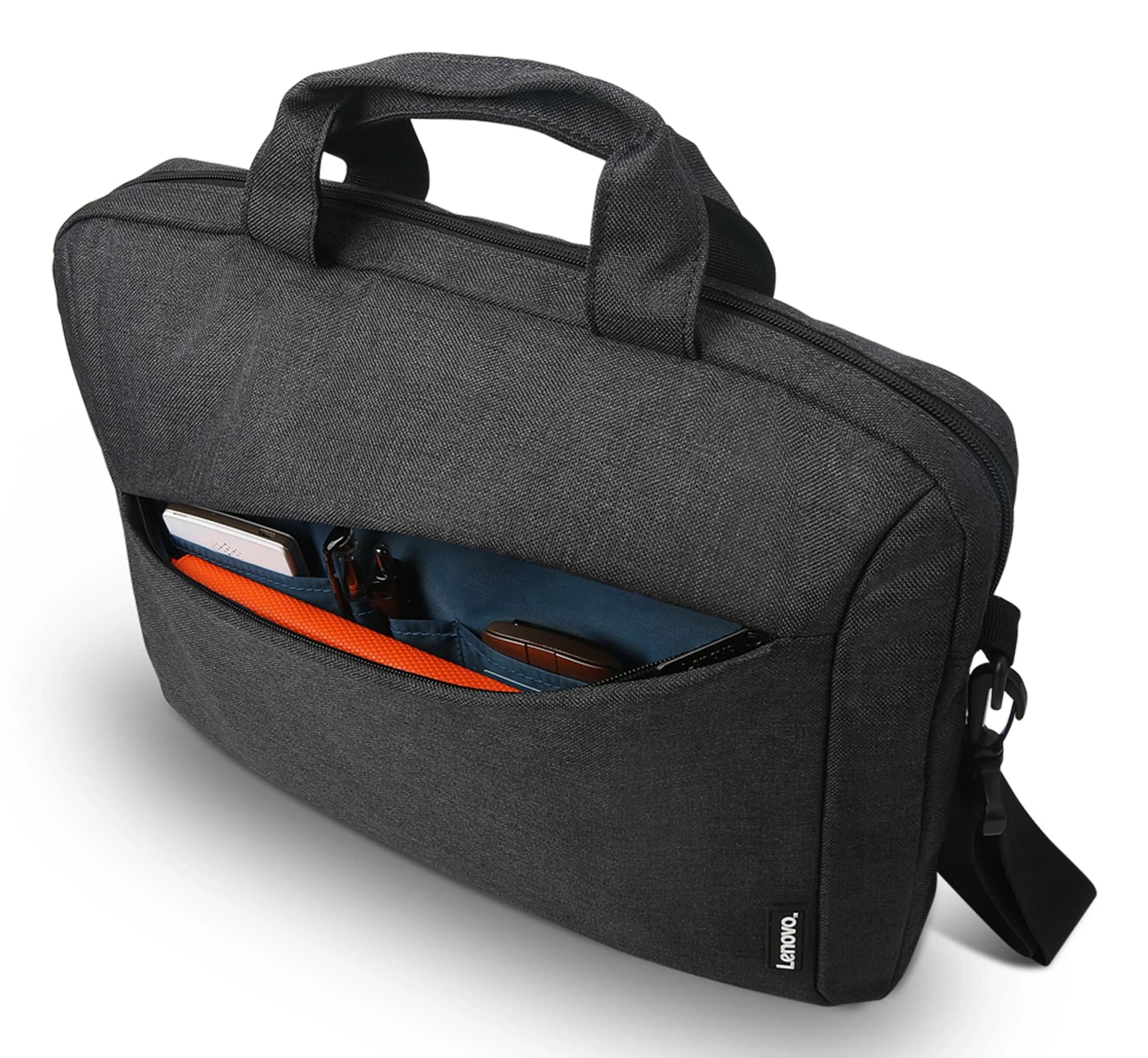 Сумка для ноутбука Lenovo Topload T210 Черный 15.6" Водоотталкивающая ткань. Отделение-органайзер, плечевой ремень [GX40Q17229]