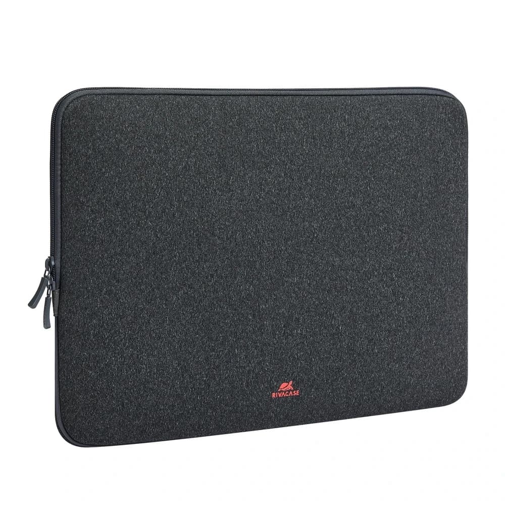 Сумка чехол для ноутбука RivaCase 5133 Темно-серая 11.6"-15.6" MacBook Pro 16 and Ultrabook sleeve. Материала LRPU с эффектом памяти. Застежка молния.