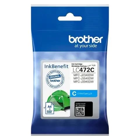 Картридж Brother LC472 C Cyan Cartridge for ink printer MFC-J2340DW / J3540DW / J3940DW