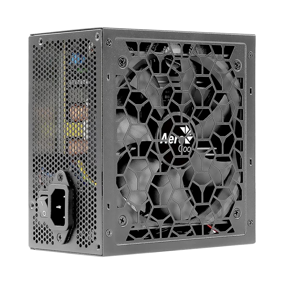 Блок питания 550W Aerocool AERO BRONZE 550W, 550W, ATX, Bronze, APFC, 20+4pin, 4+4pin, 5*Sata, 4*Molex, 2*PCI-E 6+2pin, Вентилятор 12см, Кабель питания, Черный