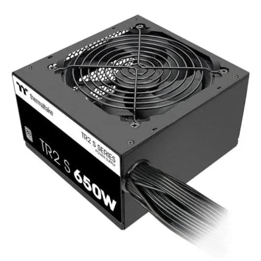 Блок питания 650W Thermaltake TR2 S ATX, 80 PLUS®, APFC,20+4 pin, 4+4pin, 5хSata, 4хMolex, 1хFDD, 2хPCI-E 6+2 pin, Вентилятор 12 см, Кабель питания, Черный [PPS-TRS-0650NNSAWE-2]