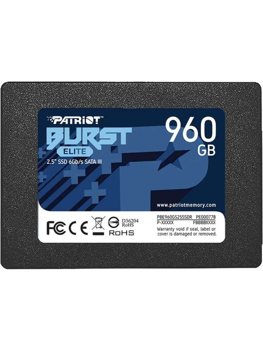 SSD PATRIOT BURST ELITE 960GB 3D NAND SATAIII 450/320MB