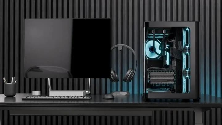 Корпус Aerocool P500C-G-BK-v1, ATX/micro ATX/mini-ITX,2xUSB3.0,HD-Audio+Mic,Кулер 12см,Высота CPU кулер до162мм,VGA до 450мм,2x3.5”/3x2.5,285x380x420 мм,Без Б/П,Черный,Included infinity mirror ARGB 4x120mm