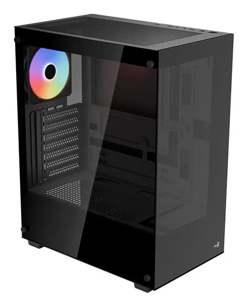 Корпус Aerocool Pivot-G-BK-v1, ATX/micro ATX/mini-ITX, USB 3.0/2*2.0, HD-Audio+Mic,установлен кулер 12cm,Выс .проц.кул. до 170мм,Дл VGA до 345мм (без пер.кул),2*3.5"/2*2.5",Толщ 0,5мм, 223.5x448.5x369.5мм, Без Б/П,Черный
