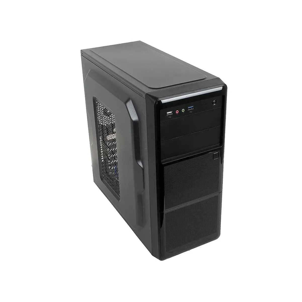 Корпус Aeromax WSC-3151 Black with USB, Audio Panel, ATX/Micro ATX, 0.4mm, USBx2.0 , HD-Audio, 1x5.25"/2x3.5",VGA 310mm, CPU высота 155mm,400x170x385mm,Без Б/П