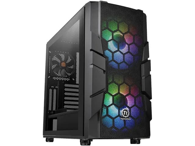 Корпус Thermaltake Commander C33 TG CA-1N4-00M1WN-00 ATX/Micro ATX/Mini ITX USB2x3.0, HD-Audio, Куллер 1x120мм+ 2x200мм ARGB, Высота CPU куллера до 180мм, VGA до 310мм, 462x233x518мм, Без Б/П, Черный