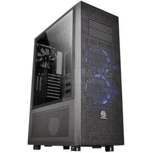 Корпус Thermaltake Core X71 TG, CA-1F8-00M1WN-02, ATX/Micro-ATX/Mini-ITX, USB 3.0x2+2.0x2, HDAudiox1, Куллер 3*140мм LEDBlue, Высота CPU куллера до 180мм, VGA до 420мм, 511*250*677мм, Без Б/П, Черный