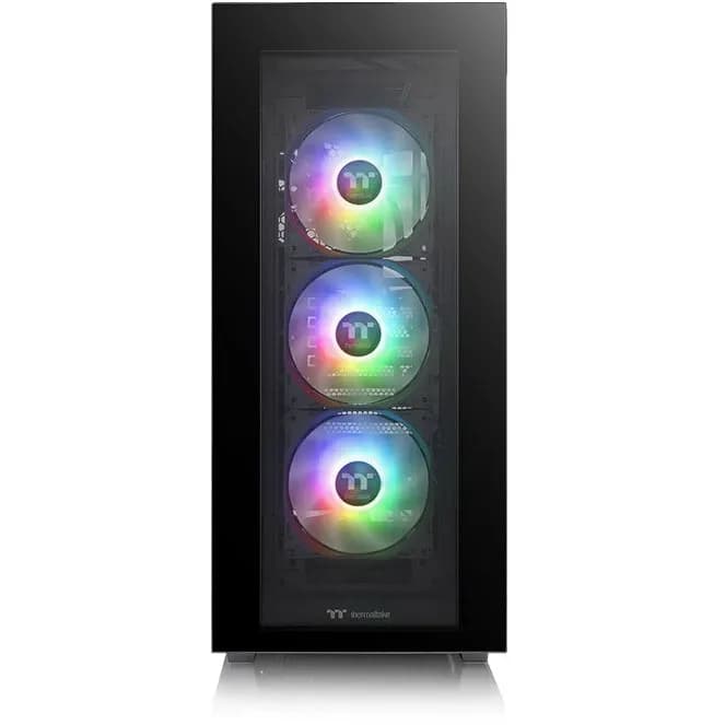Корпус Thermaltake Divider 500 TG ARGB/Black CA-1T4-00M1WN-01, 3mm Tempered Glass x 4, ATX/Micro ATX/Mini ITX USB2x3.0+1xTypeC, HD-Audio, Высота CPU куллера до 170мм, VGA до 390мм, 530x230x466мм, Без Б/П, Черный