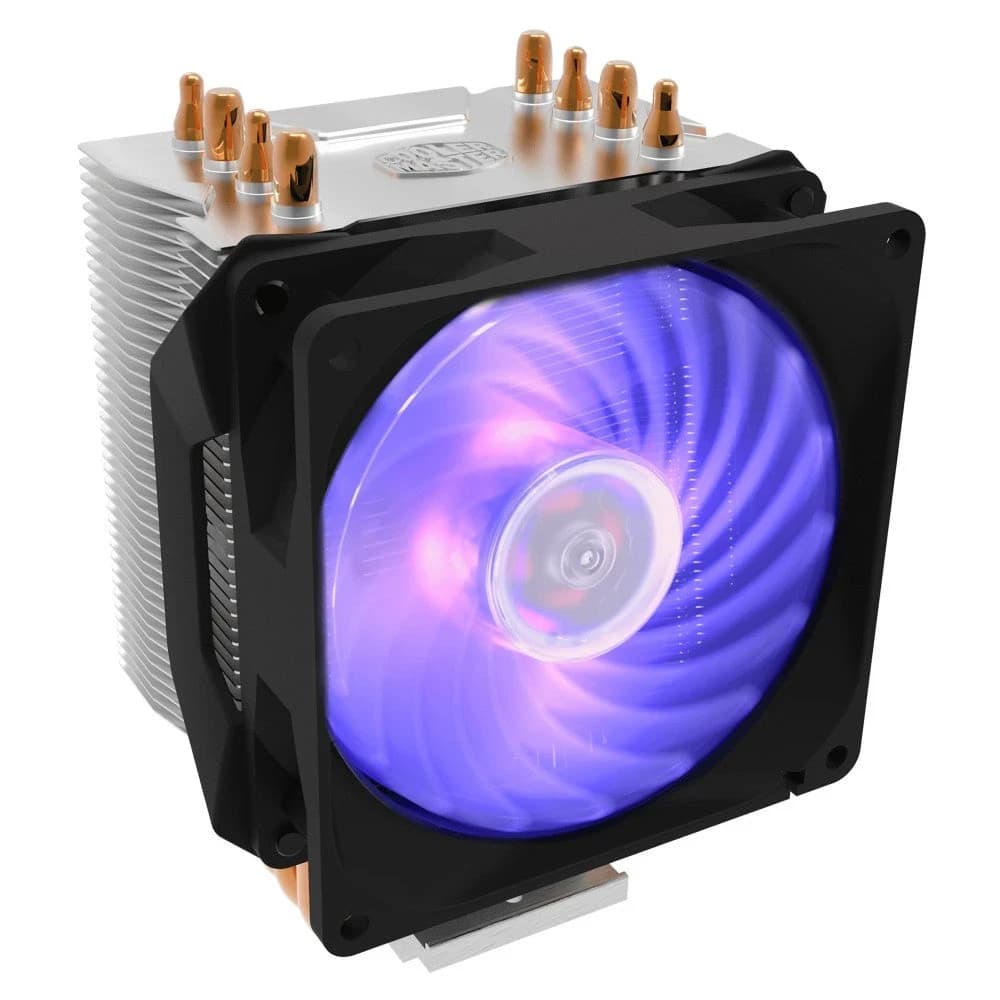 Кулер для процессора Cooler Master Hyper H410R RGB (100 Вт, 600–2000 об/мин) чёрный [RR-H410-20PC-R1]