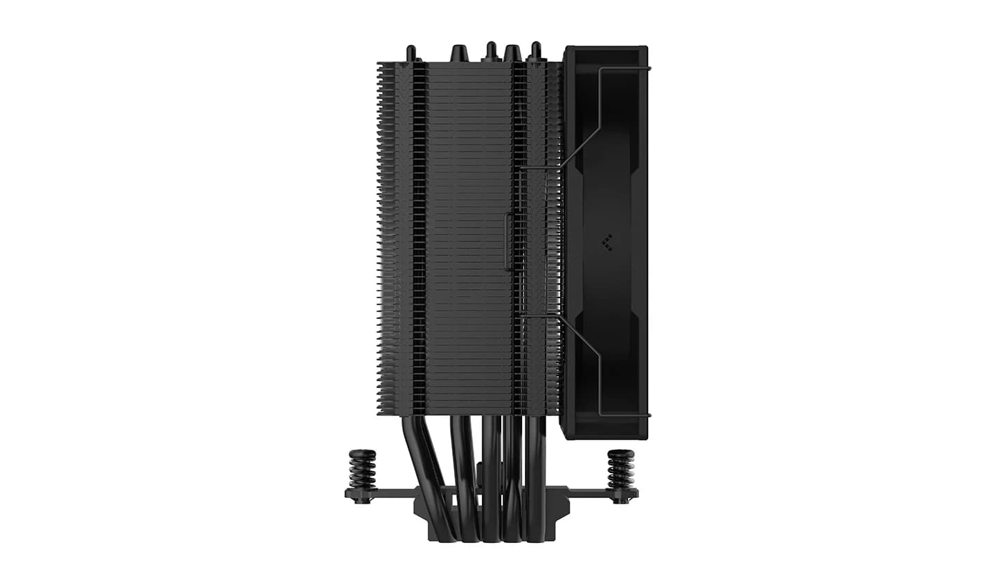 Кулер для процессора DEEPCOOL AG500 BK ARGB V2 R-AG500-BKAMMN-GJD, Intel 1851/1700/1200/115х и AMD AM5/AM4, 240W, 1*120мм RGB, 300-1850±10%/об/м, 67,88 CFM, ≤29,4 dB(A), 4pin, 125х95х160мм, Черный (1 год)