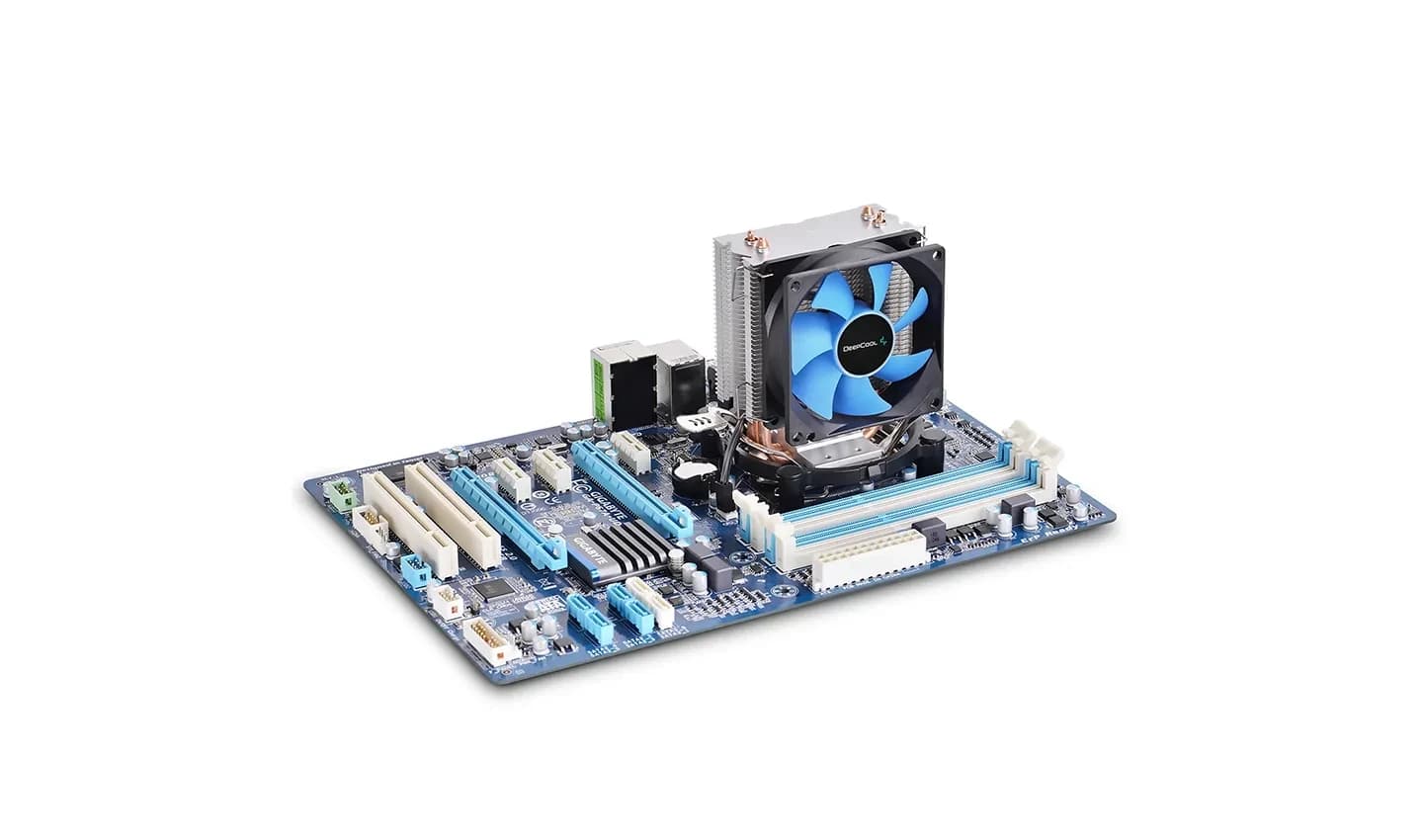 Кулер для процессора DEEPCOOL ICE EDGE MINI FS v2.0 DP-MCH2-IEMV2, Intel 1200/1156/1155/1151/1150 и AMD FM2/FM1/AM3+/AM3/AM2+/AM2, 95W, 80мм, 2200+-10% об/м, 24,7 дБА, 3pin, Габ.119х75х112мм, Черн