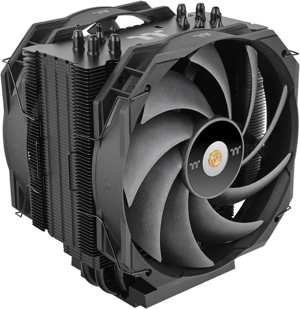 Кулер для процессора Thermaltake WAir Black CPU Intel LGA 4677, AMD:sTR5/SP6, TDP 500W,2x140мм вентилятор,500-1500 об.мин, 83.4 CFM,24.4 dB(each),143.2x115.6x165мм, 6 теплотрубок [CL-P140-CA14BL-A]