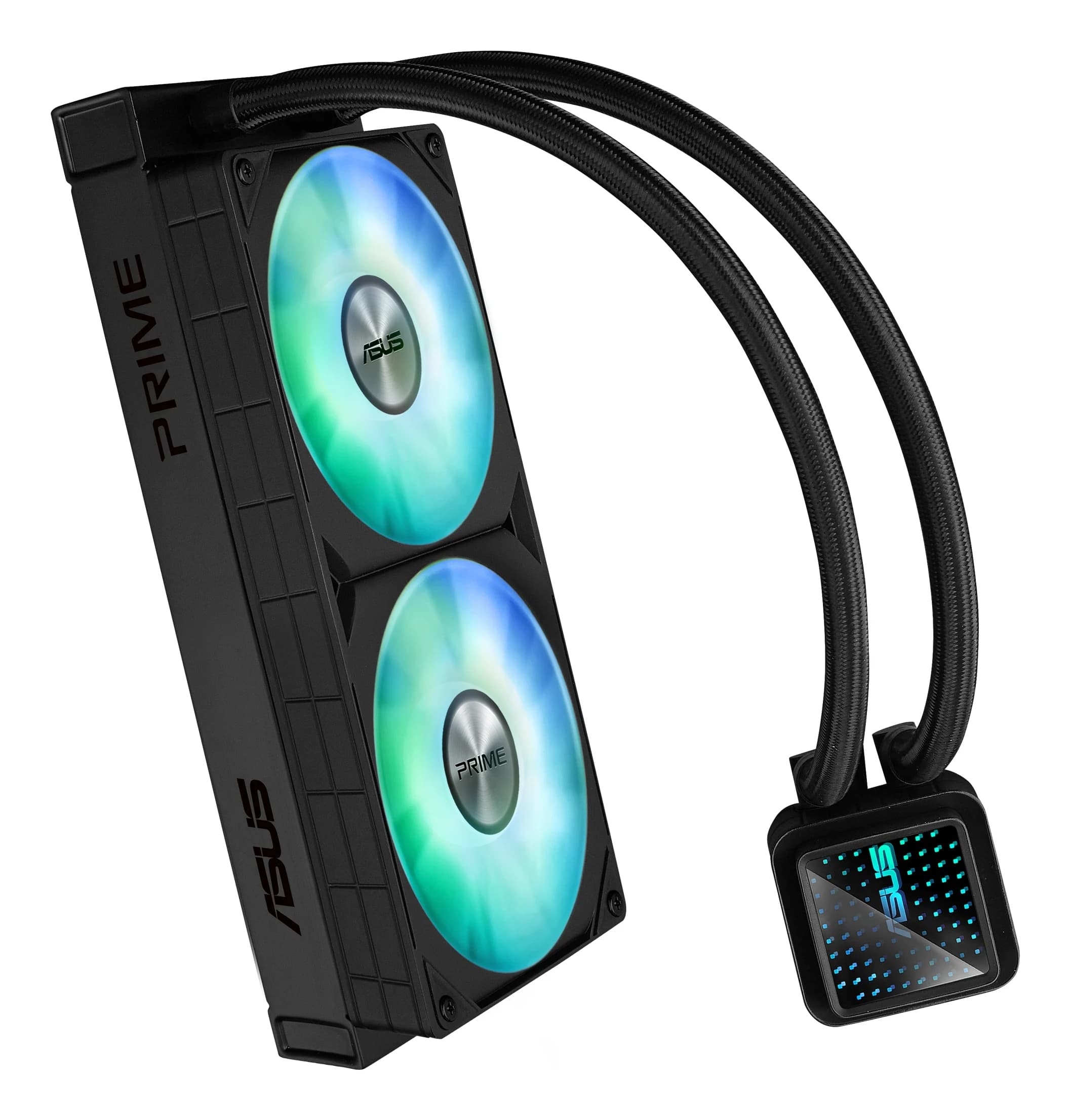 Система жидкостного охлаждения ASUS PRIME LC 240 ARGB, LGA1851/LGA1700/1200/115x/AM4/AM5,TDP 280W, Water block dimention:65.1 x 60.58 x 68.5 mm, 600 - 2200 RPM +/- 10%, 2x(120 x 120 x 25 mm), 75.7 CFM, 34 dB